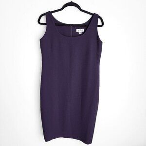 NWT Emmelle Blackberry Dark Purple Sleeveless Career Shift Dress